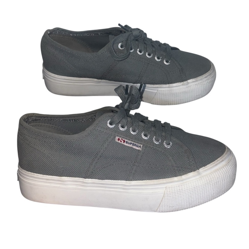 Superga Platform Sneakers gray